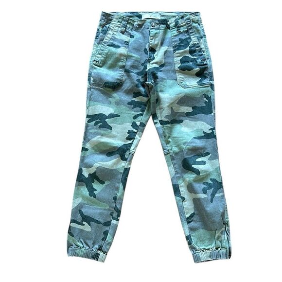 KanCan Green Camouflage Joggers - Picture 1 of 6